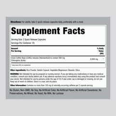 Front view of Piping Rock Green Coffee Bean Extract bottle