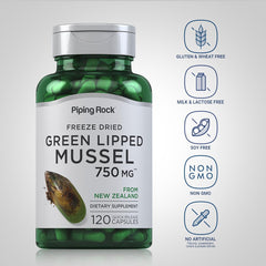 Green Lipped Mussel 750mg 4:1 extract label