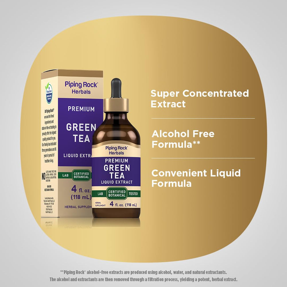 Piping Rock Green Tea Extract Liquid in use