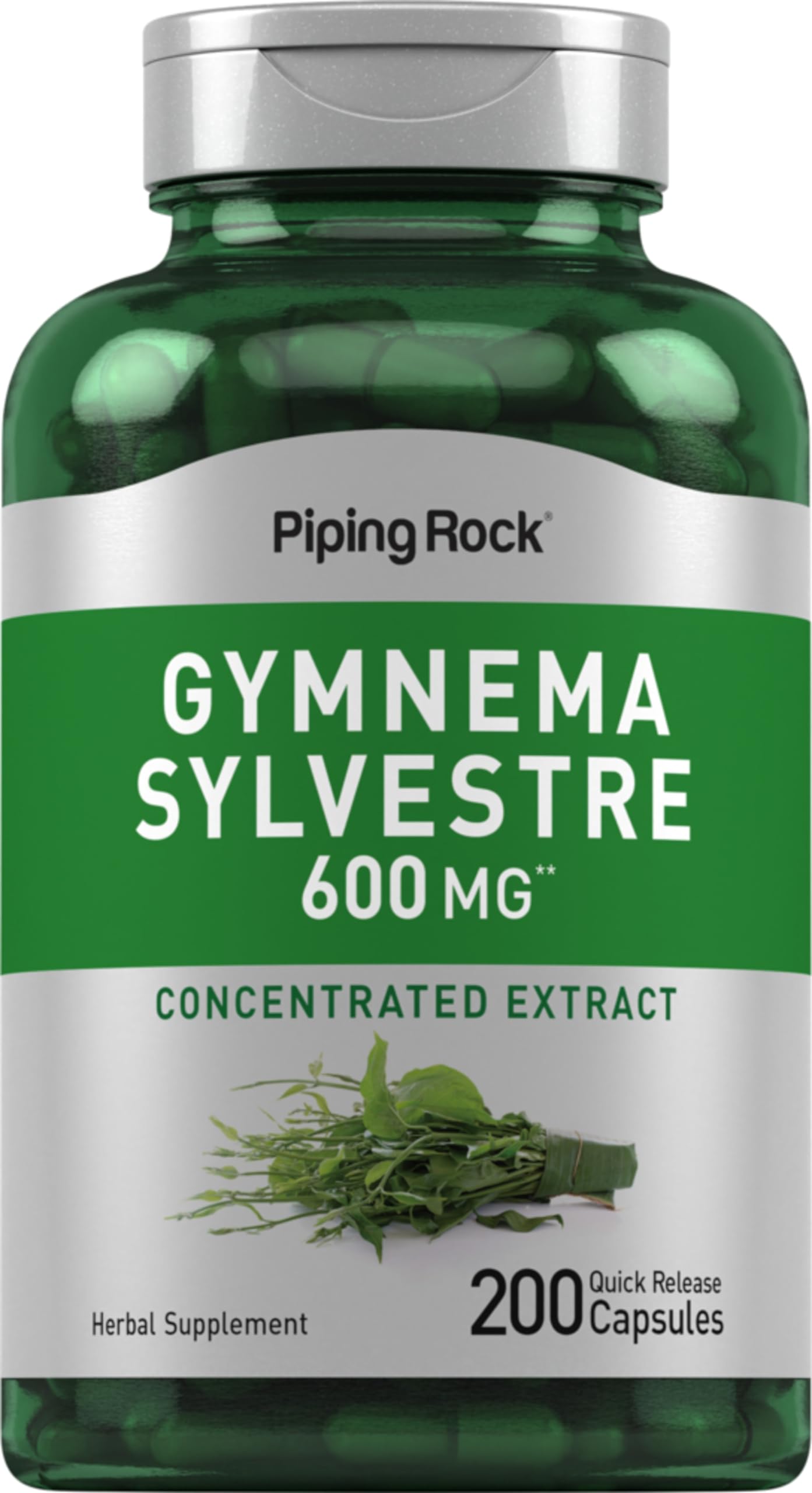 Piping Rock front packaging showing product name and capsule count, clear benefit