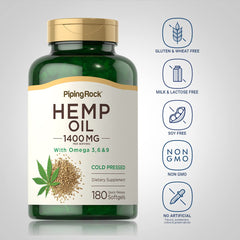 Piping Rock oil drop on a palm illustrating cold-pressed purity and natural fatty acids
