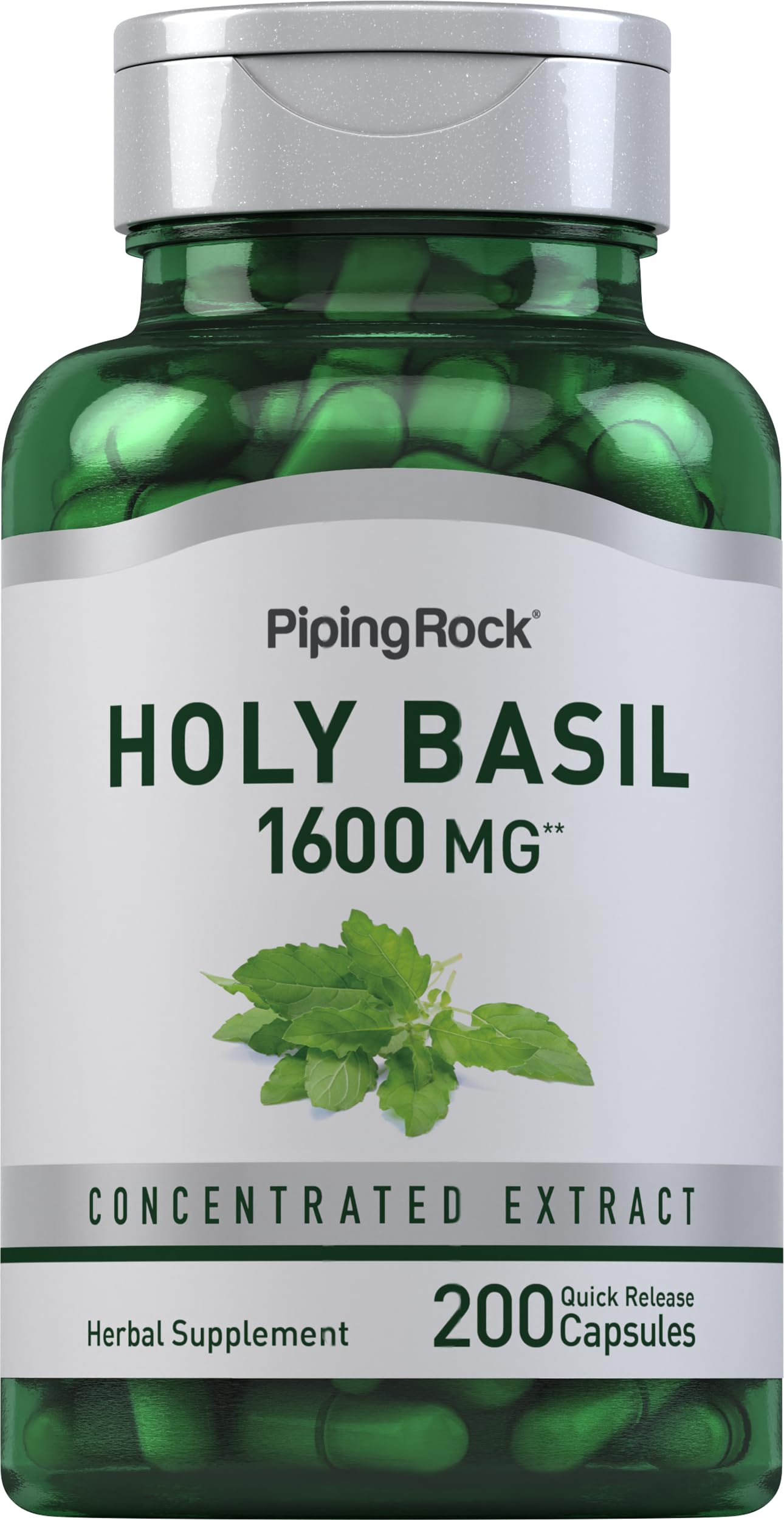 Piping Rock front packaging showing bottle and label, clear product identification benefit