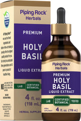 Piping Rock Holy Basil Liquid Extract bottle - front view