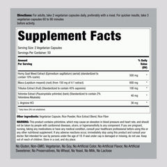 Standardized extract close-up of Horny Goat Weed capsules