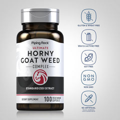 Non-GMO and gluten-free label on capsule bottle