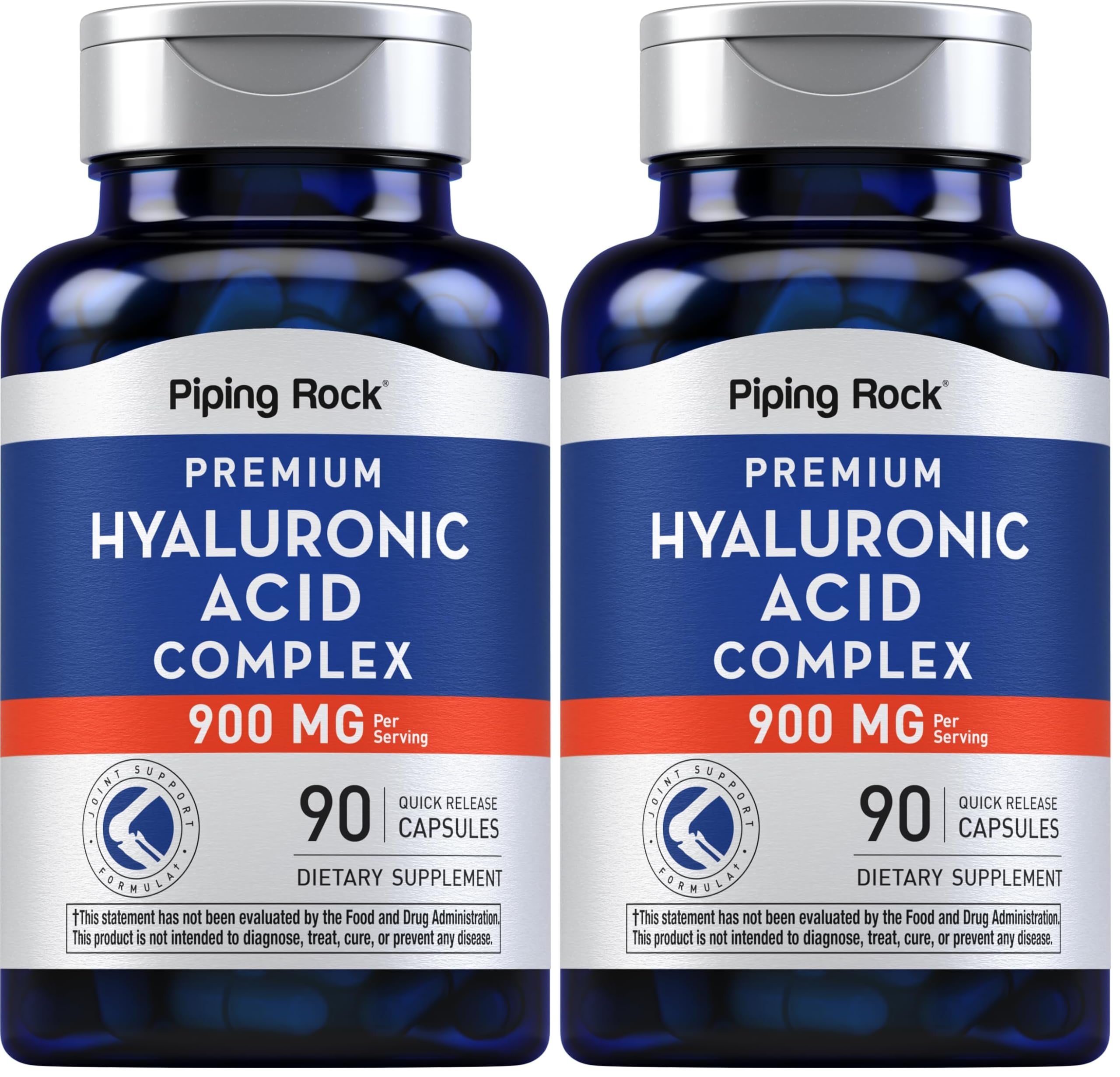 Hero image of Piping Rock Hyaluronic Acid Supplement 900mg pack of 2