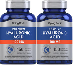 Bottle of Piping Rock Hyaluronic Acid Supplement with 150 capsules