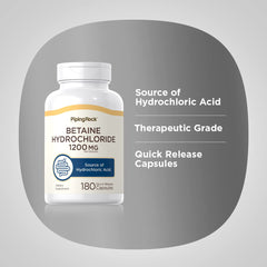 Piping Rock capsules beside a balanced meal illustrating use with protein for digestion support