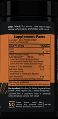 Piping Rock turmeric and botanicals arranged to show natural ingredient origins