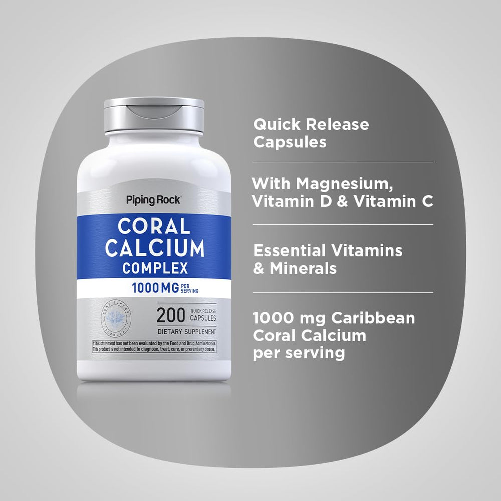 Piping Rock ingredient detail image showing magnesium vitamin D and vitamin C blend benefit