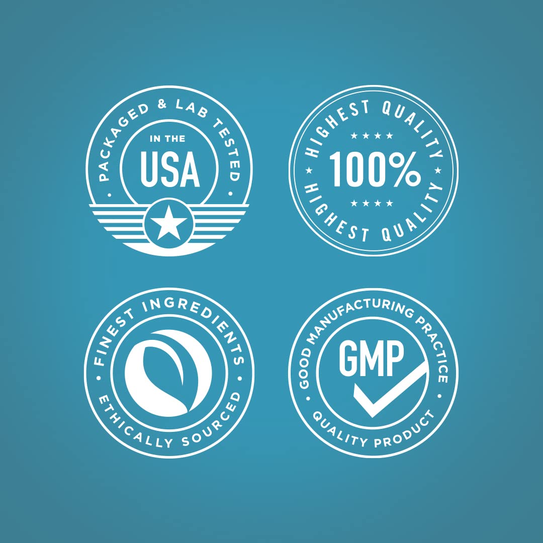 Piping Rock branded ingredient graphic indicating grass-fed bovine source for transparency