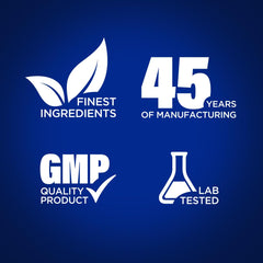 Piping Rock bottle beside ingredient list for transparency