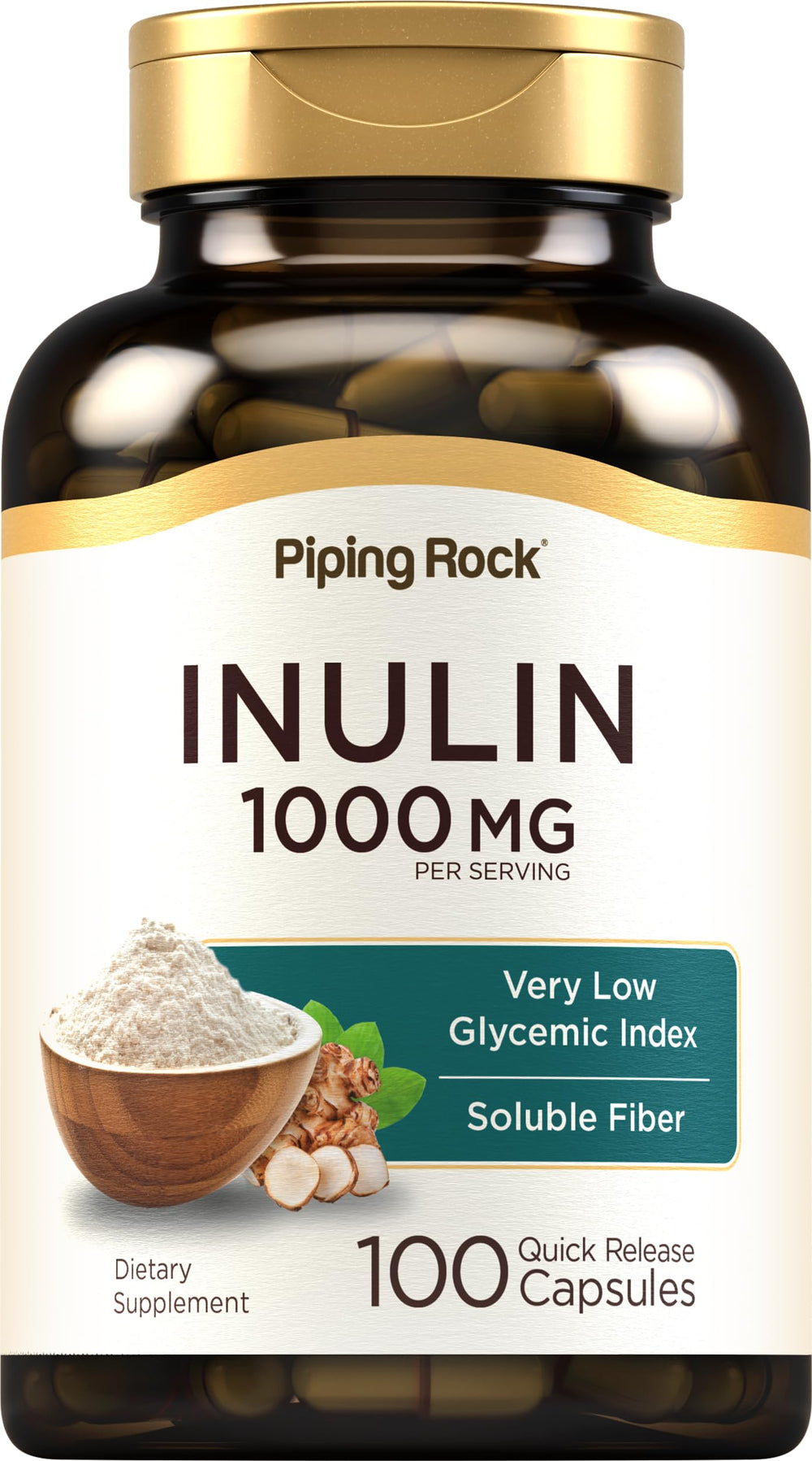 Piping Rock front packaging showing bottle and label for easy identification and trust