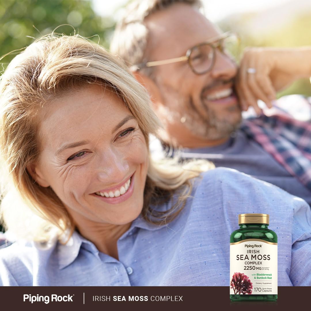 Piping Rock bottle in hand showing 170-count size benefit