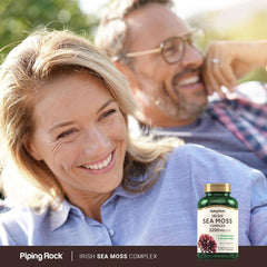 Piping Rock bottle in hand showing 170-count size benefit
