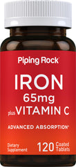 Piping Rock front bottle view showing label and tablet count benefit