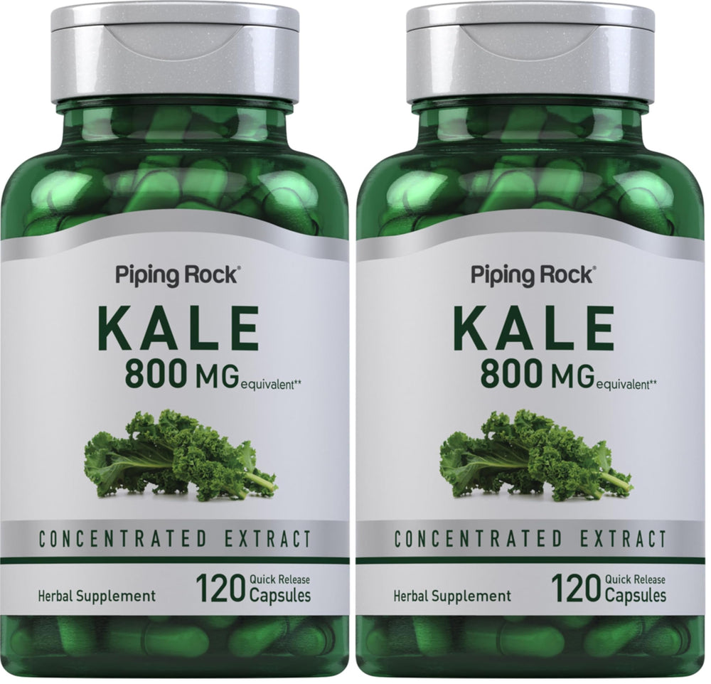 Piping Rock Kale Extract Capsules bottle front view