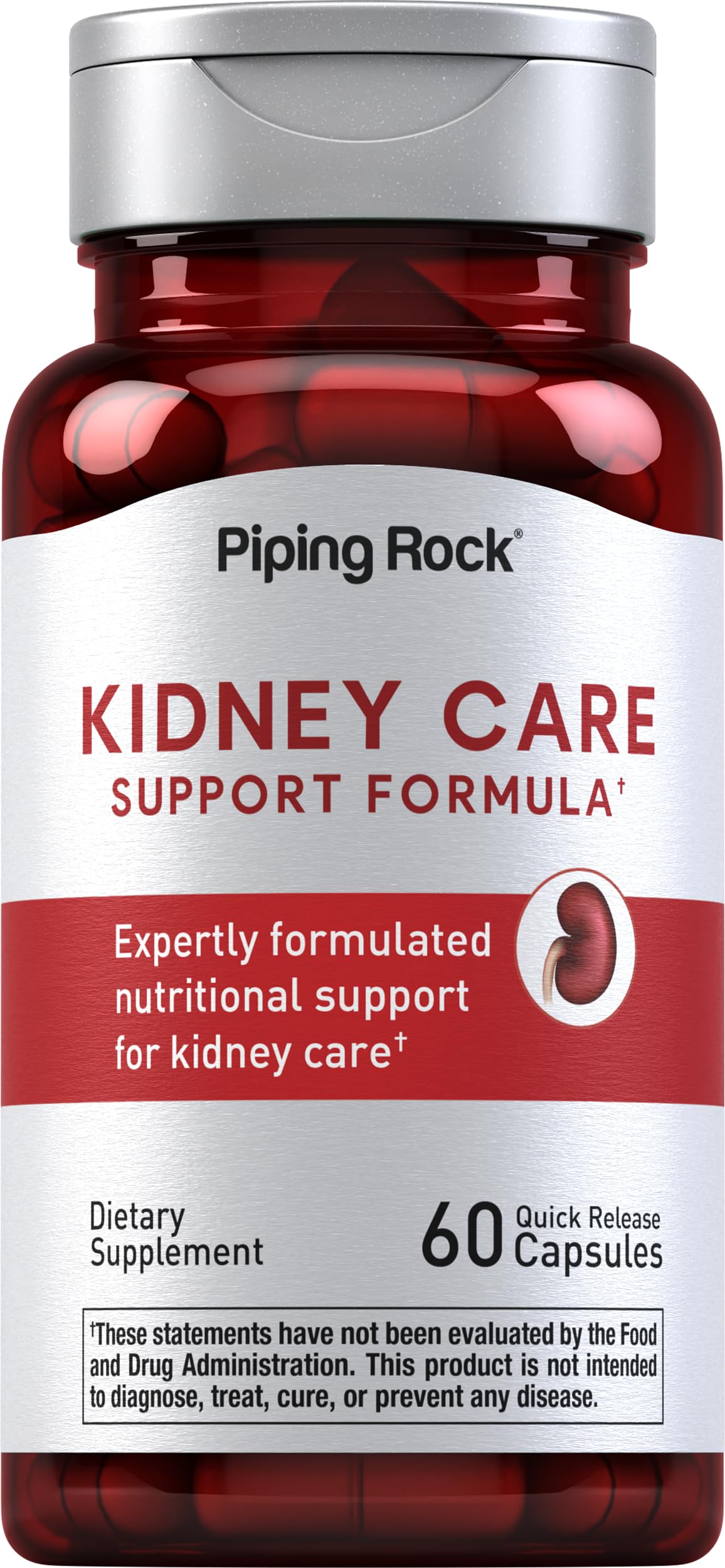Piping Rock front packaging showing bottle and capsule count for clear choice