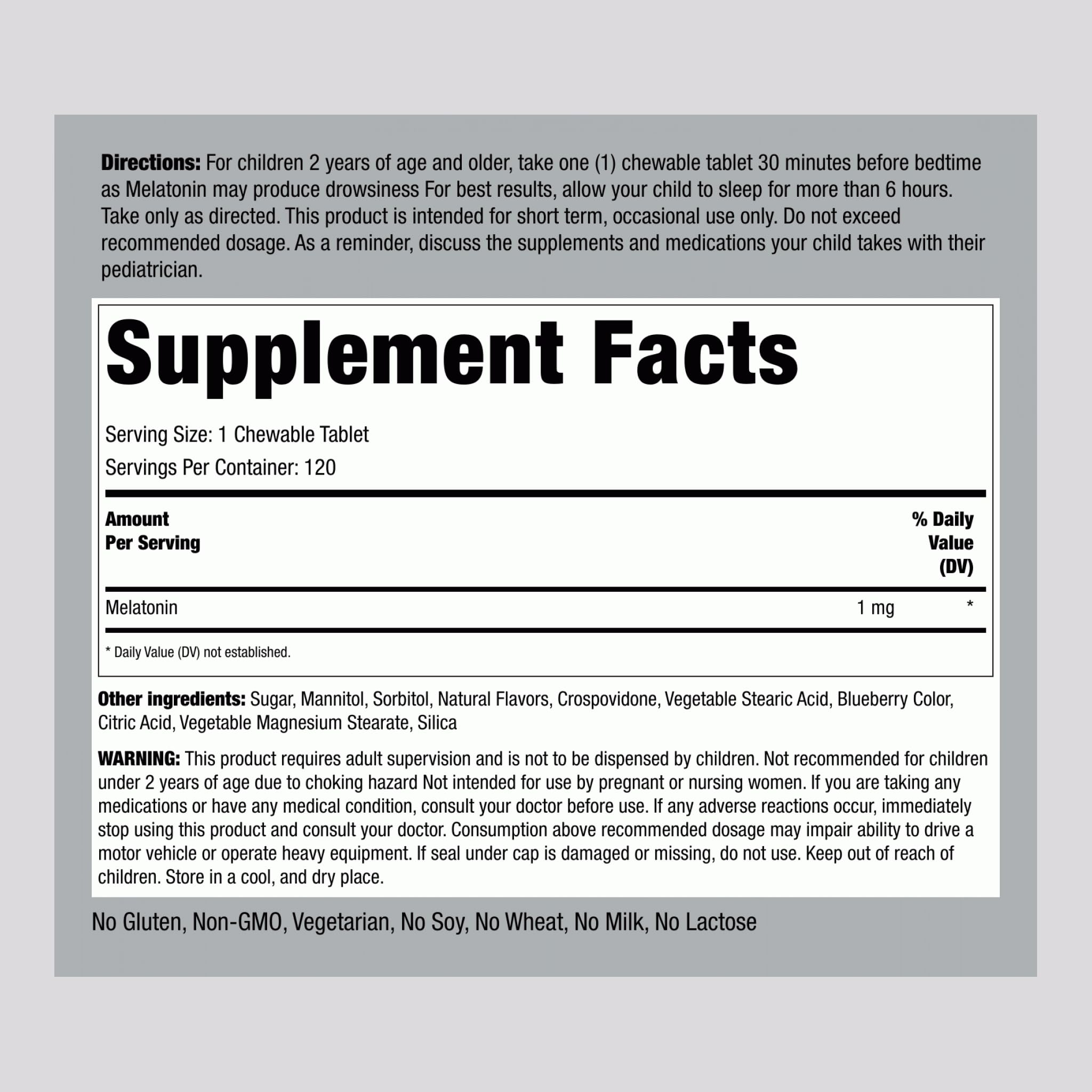 Close-up of chewable tablets designed for children