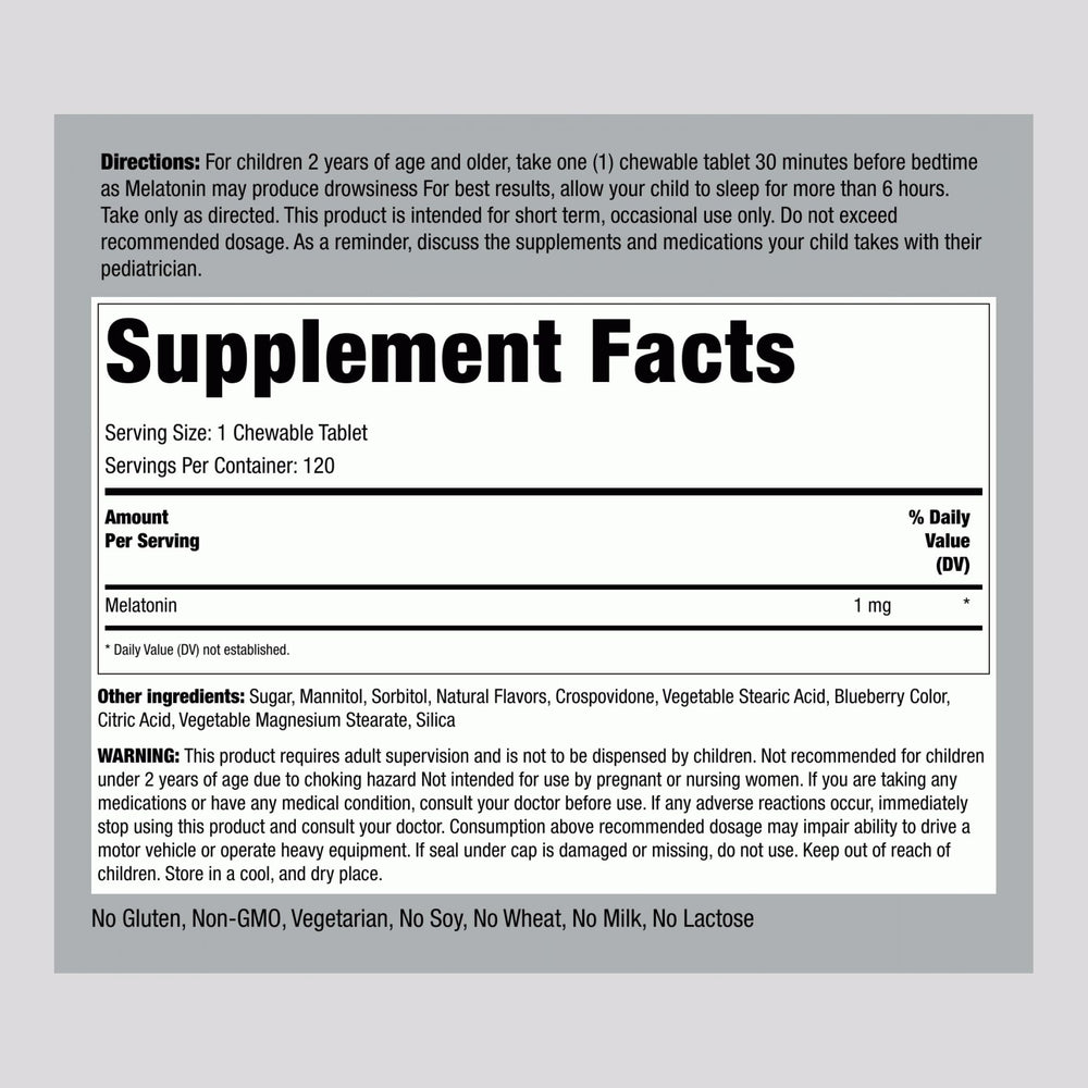 Close-up of chewable tablets designed for children
