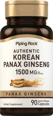 Piping Rock front bottle view showing label and capsule count for easy identification