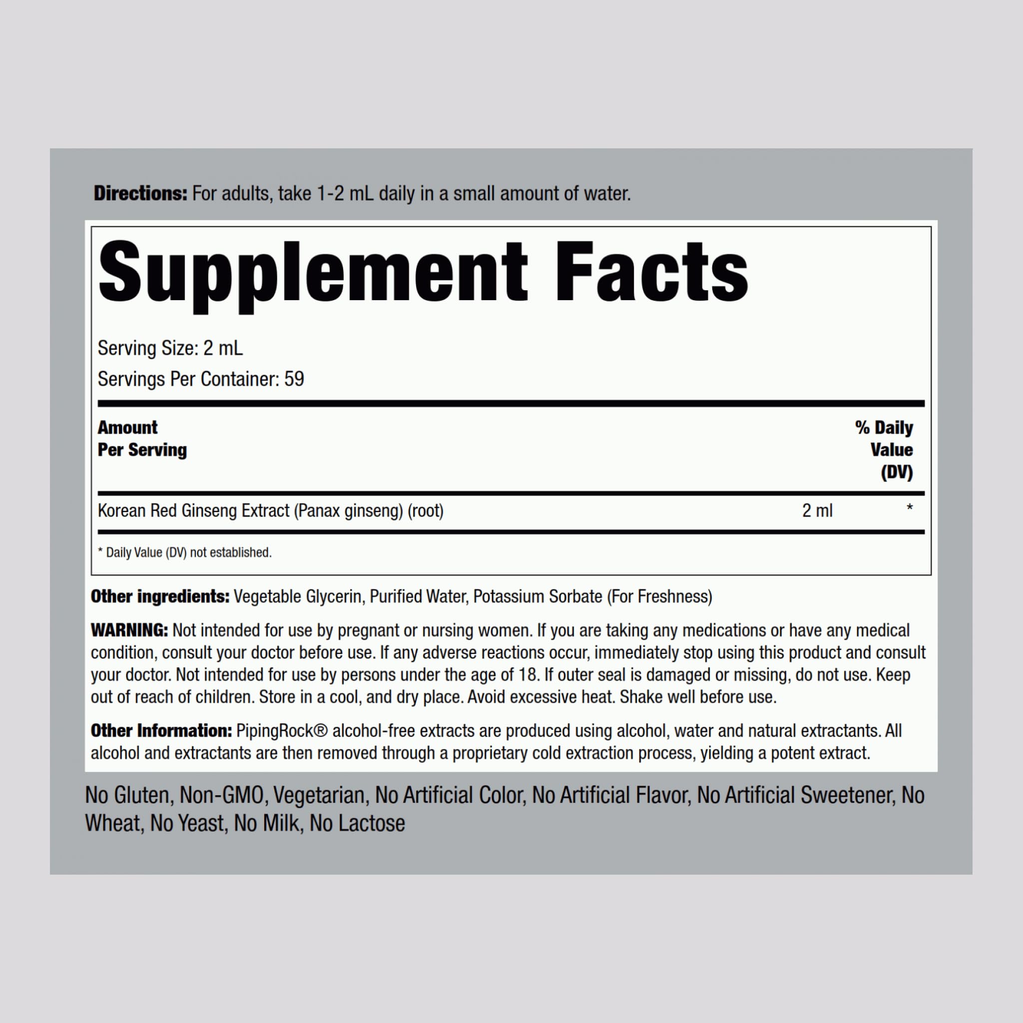 Piping Rock dropper dispensing extract with precise dosing benefit