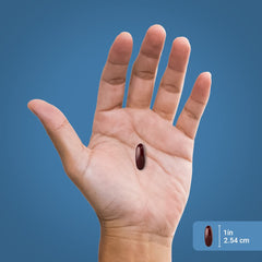 Piping Rock krill oil bottle on breakfast table, lifestyle scene promoting routine use