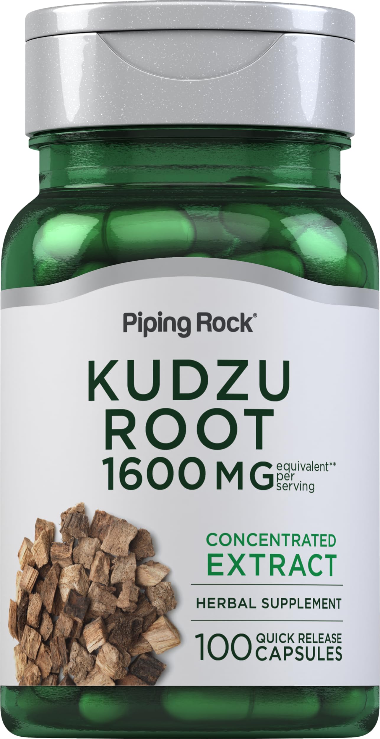 Piping Rock front label showing product name and count for clear identification