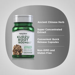 Piping Rock kudzu powder texture close-up emphasizing concentrated extract