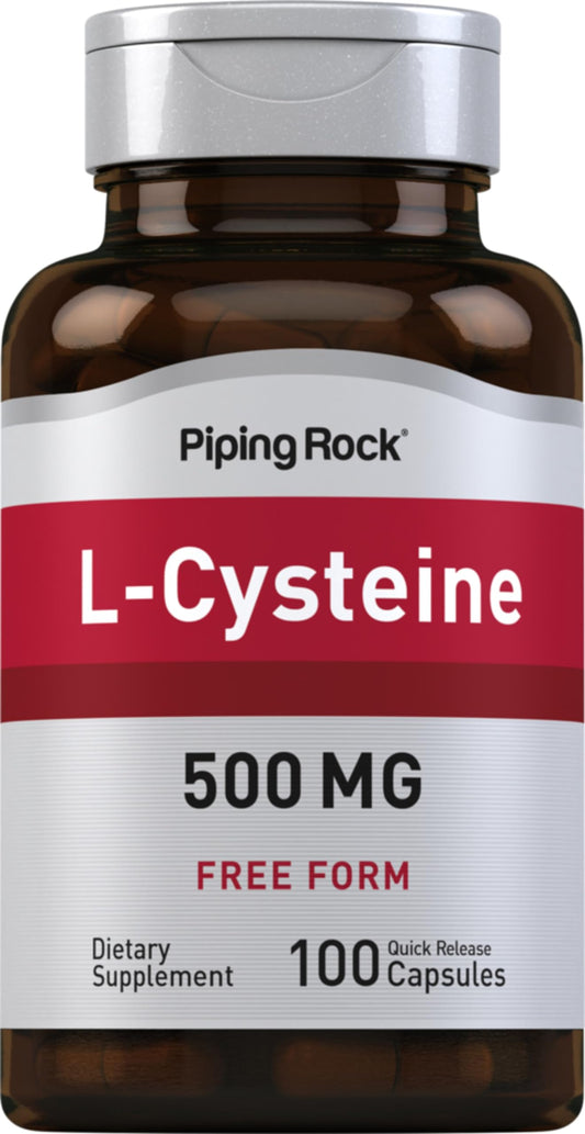 Piping Rock L-Cysteine 500 mg bottle – 100 capsules