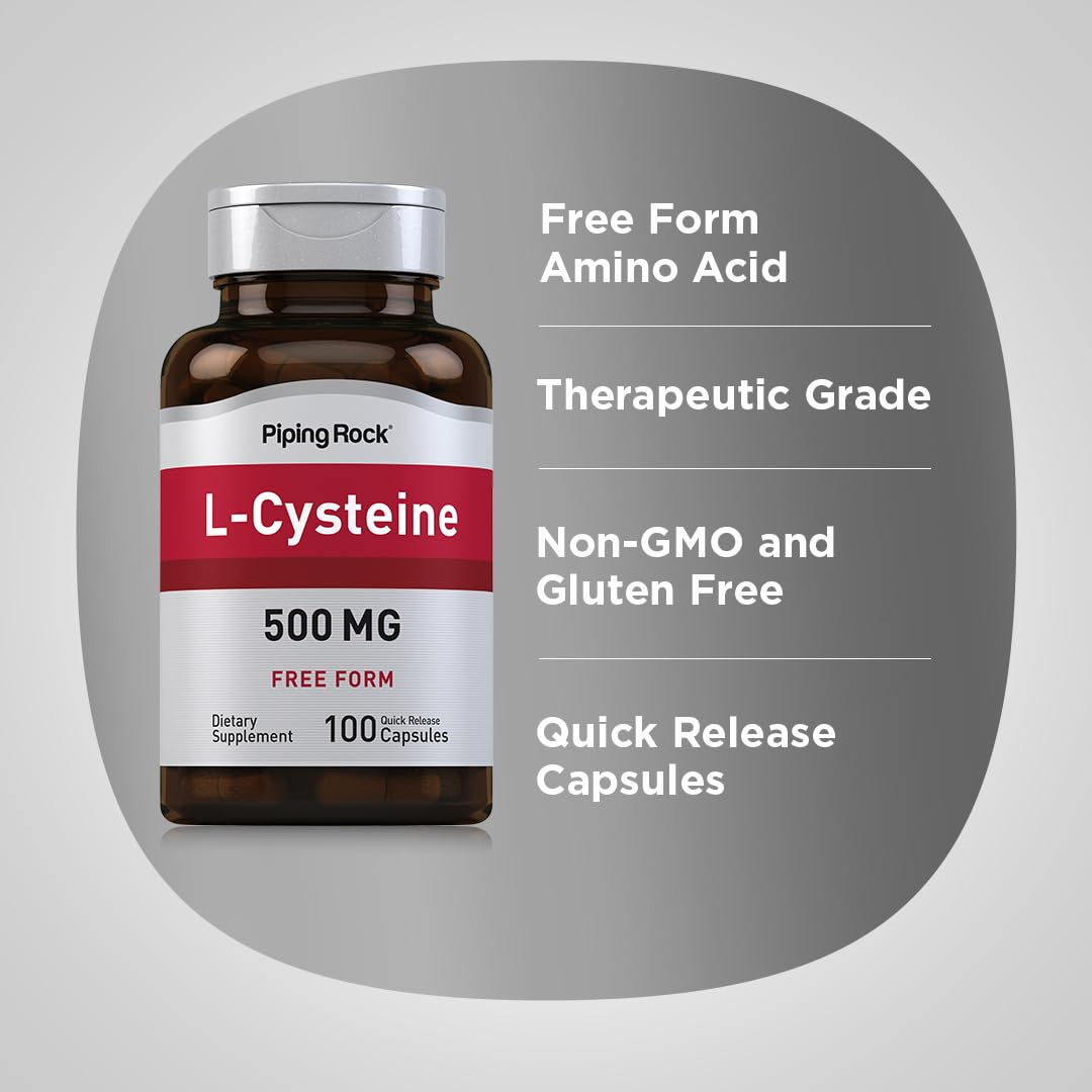 Supplement facts panel for L-Cysteine 500 mg