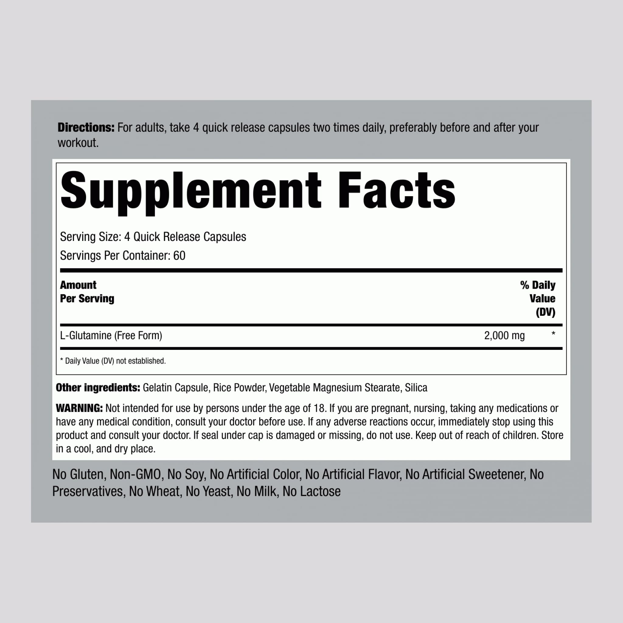 Piping Rock open bottle with capsules highlighting easy dosing benefit
