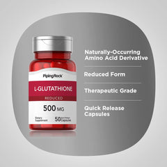 Piping Rock supplement facts and ingredients label highlighting non-GMO gluten-free benefits