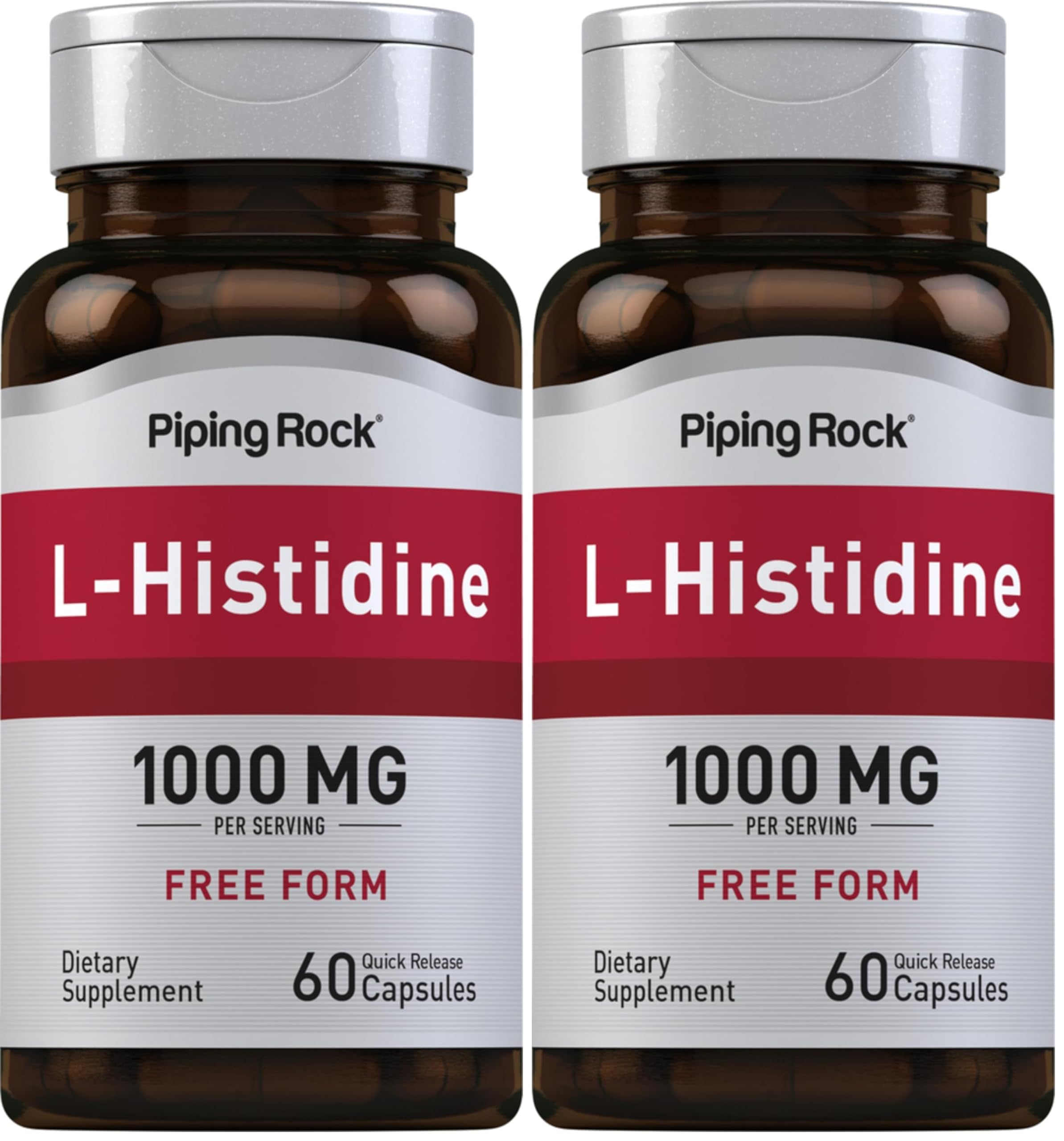Piping Rock L-Histidine 1000 mg bottle front