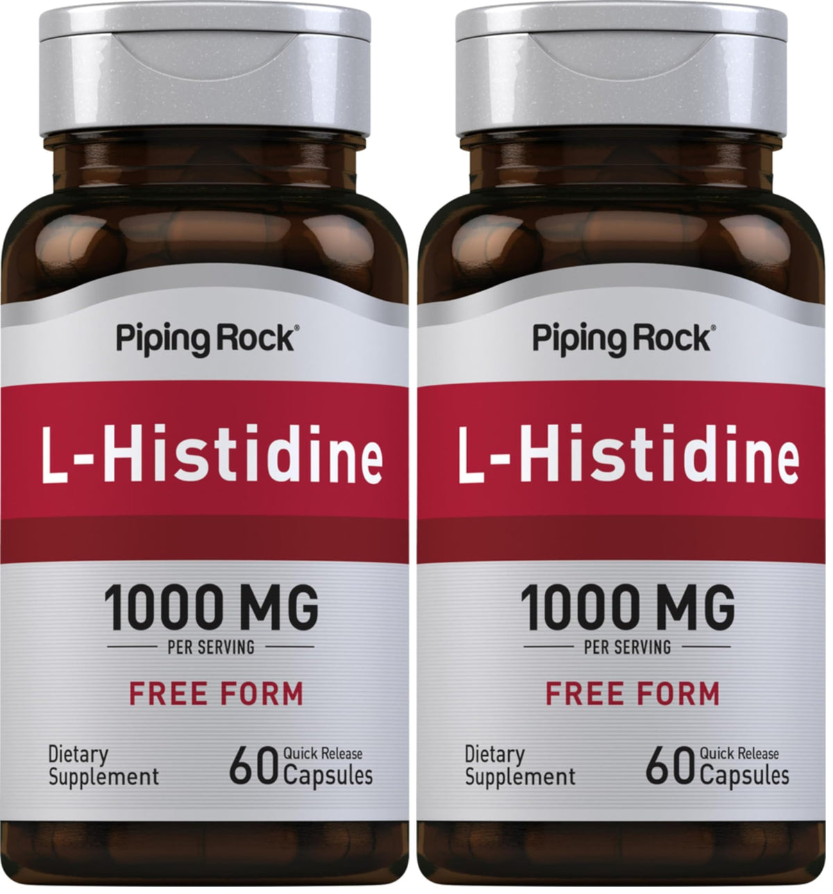 Piping Rock L-Histidine 1000 mg bottle front