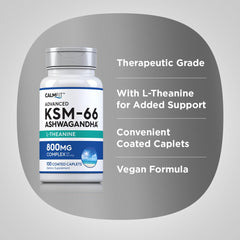 Piping Rock label ingredient panel focused to show KSM-66 and L-theanine transparency