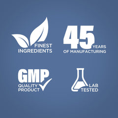 Piping Rock label ingredient panel viewed to confirm potency and testing
