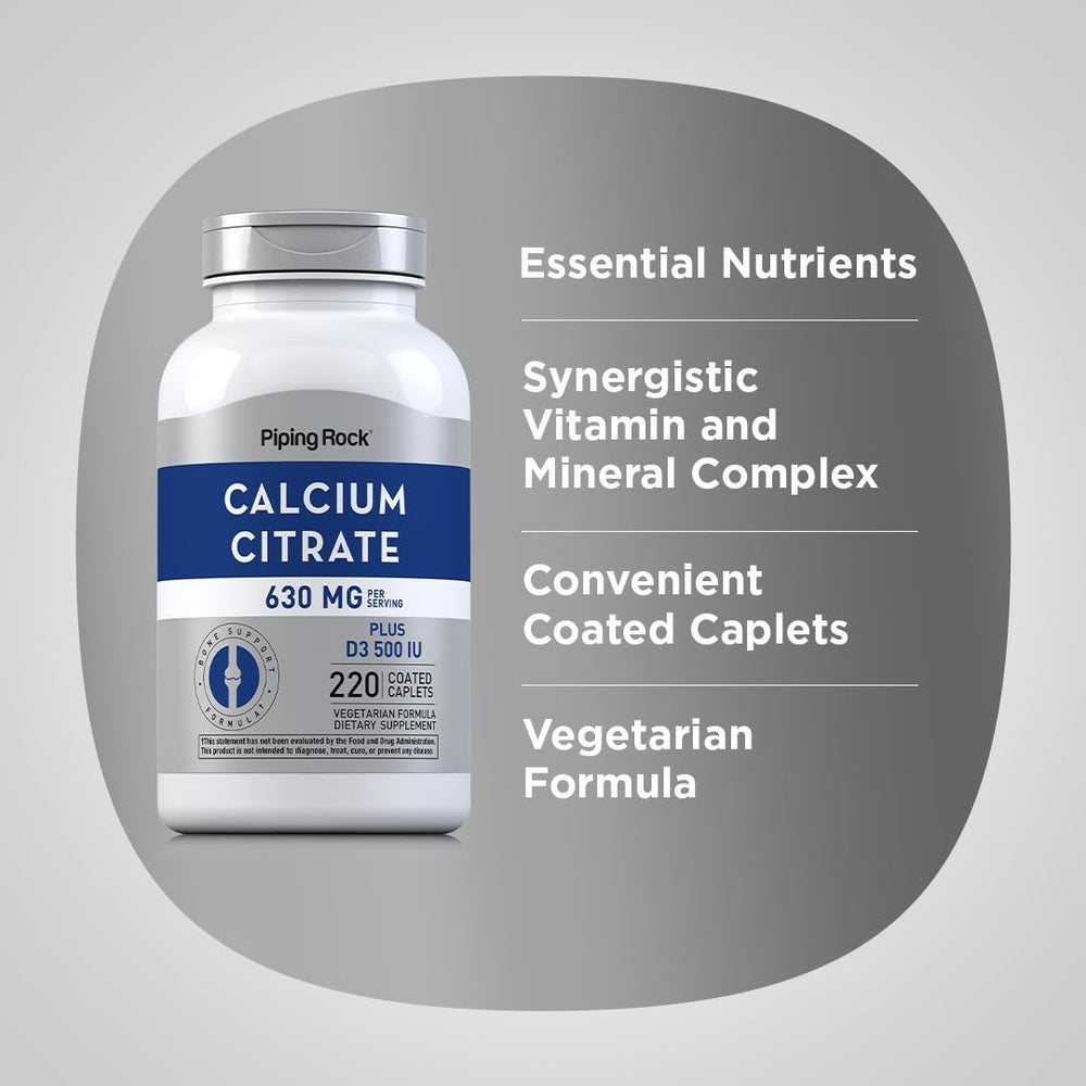 Piping Rock supplement label close-up showing nutrition facts and ingredients