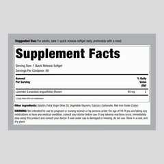 Close-up of Lavender Calm Pills softgels