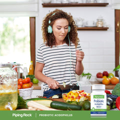 Piping Rock lifestyle image of a couple using capsules for routine