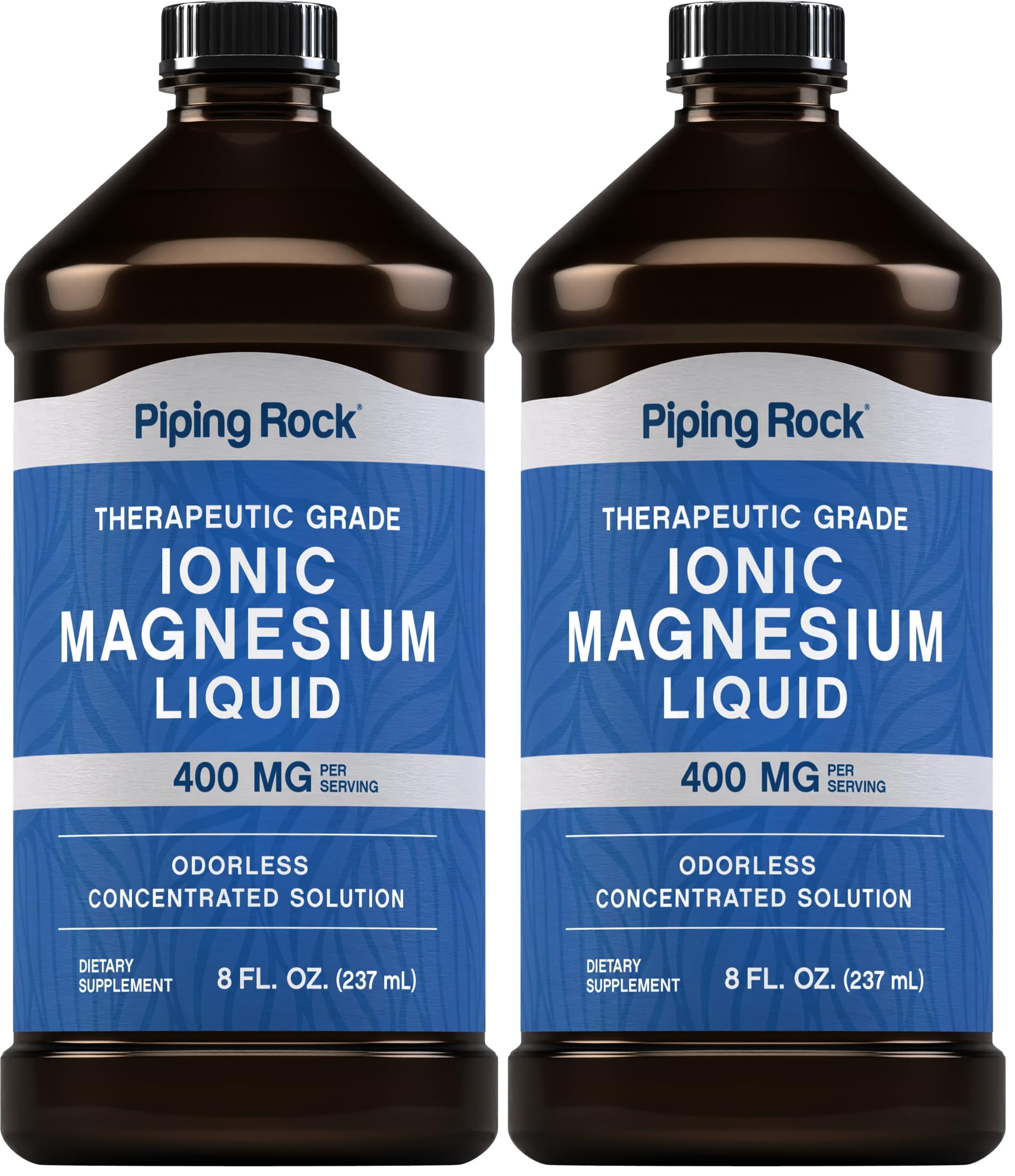 Piping Rock Liquid Ionic Magnesium bottle (8 oz, pack of 2) with label