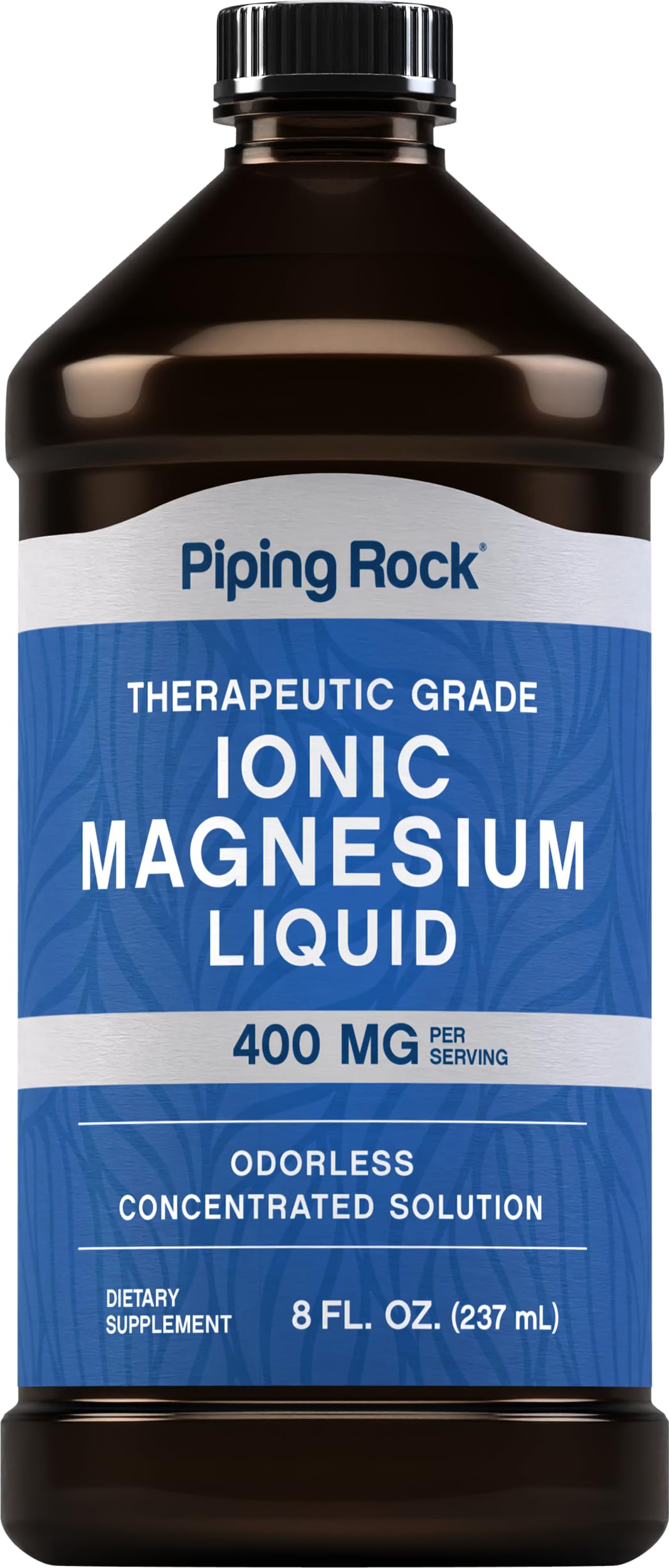 Piping Rock front packaging showing 8 oz bottle and product clarity benefit