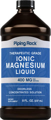 Piping Rock front packaging showing 8 oz bottle and product clarity benefit