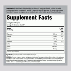Piping Rock measuring drops with spoon demonstrating easy dosing benefit