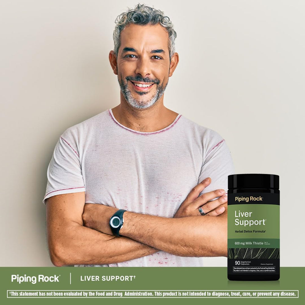 Piping Rock bottle on kitchen counter suggesting daily wellness routine use