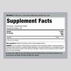 Piping Rock softgels close-up highlighting smooth quick-release surface