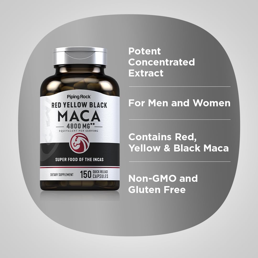 Piping Rock open bottle with capsules spread indicating convenient daily dosing