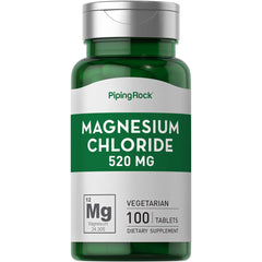Piping Rock Magnesium Chloride bottle label showing 520mg
