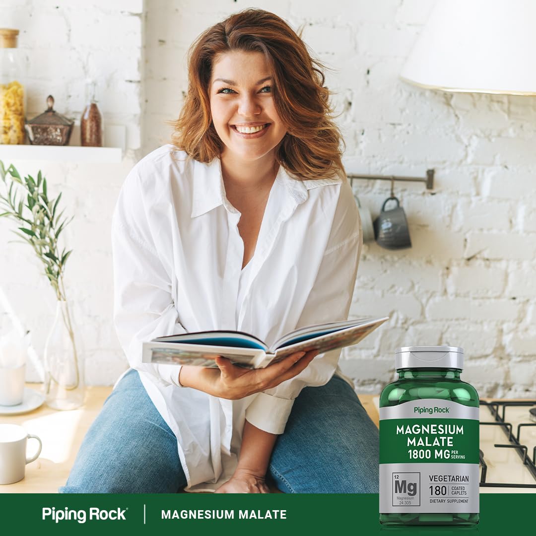 Supplement facts and ingredients for Magnesium Malate 1800 mg.