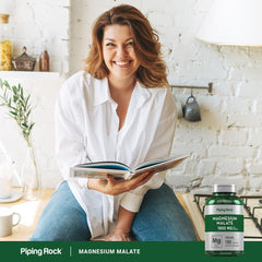 Piping Rock bottle on a kitchen counter suggesting daily routine convenience